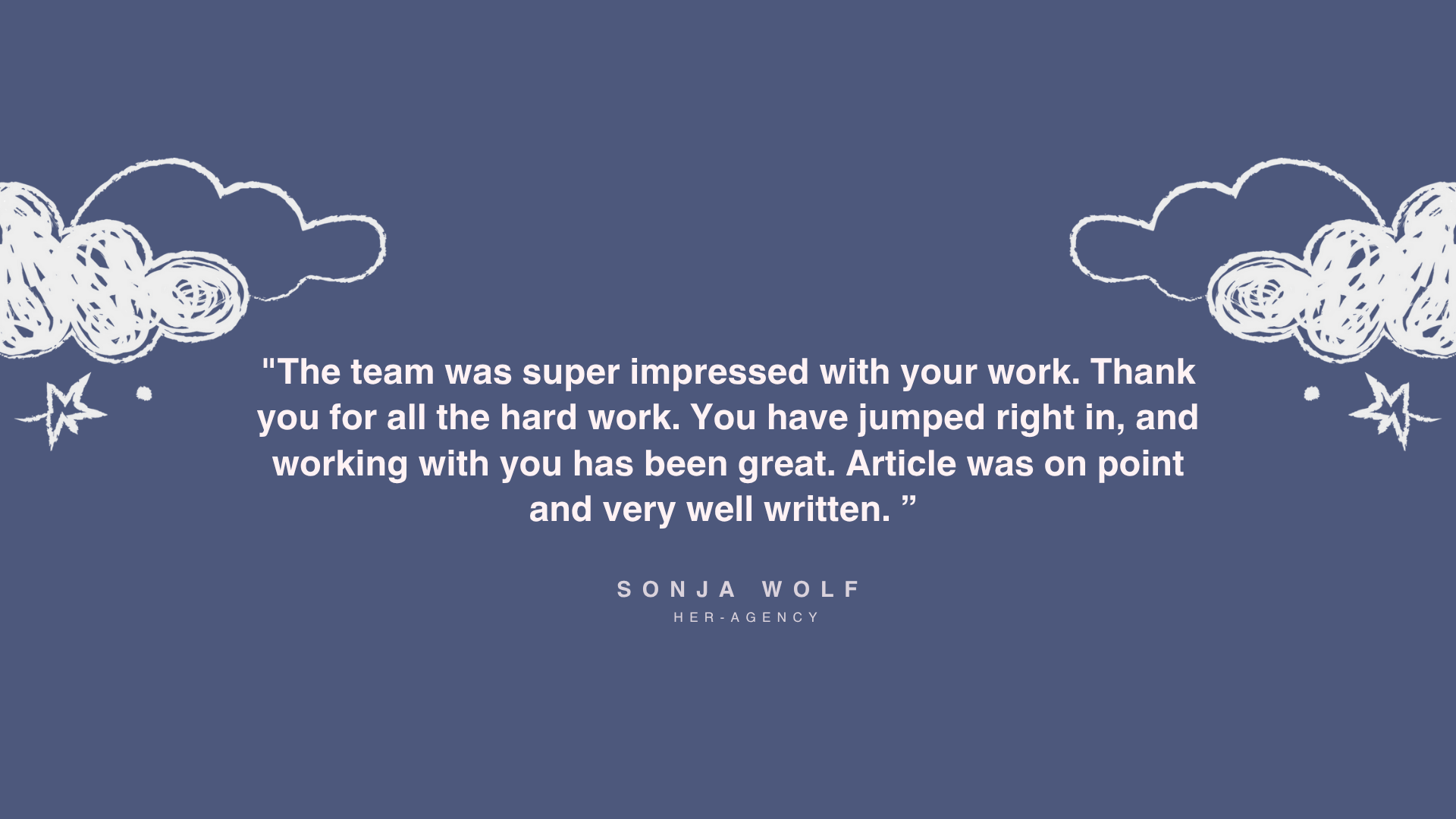 Cuppacopy Digital| Her Agency| Client Testimonial
